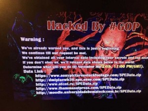 Image left on screens for 2014 Sony Hack