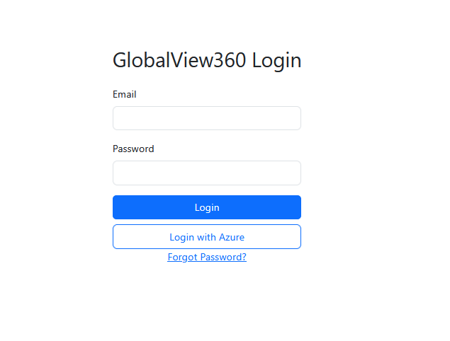 Login page